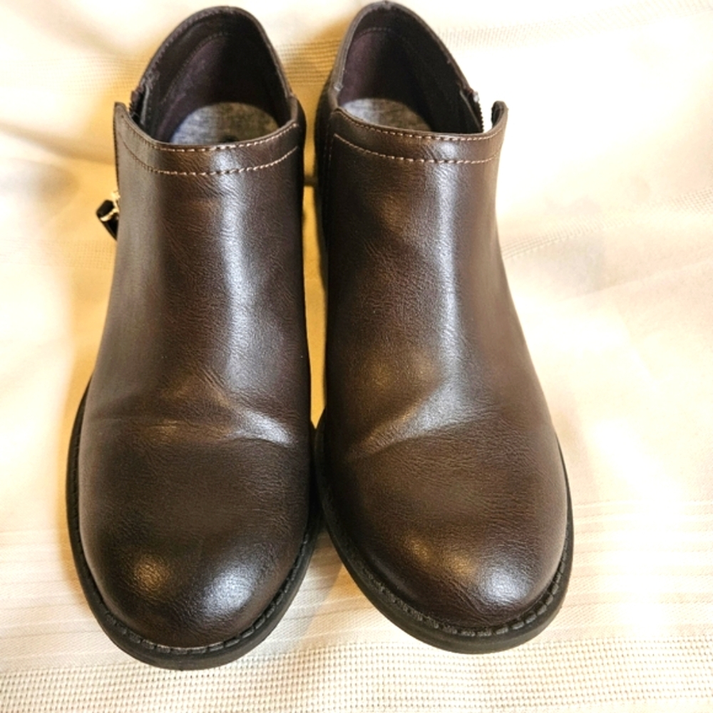 Women's Brown Leather Ankle Boots From Dr Scholl's